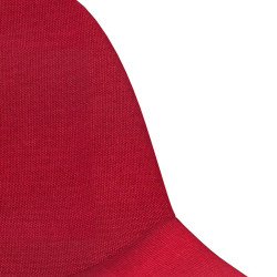 Sedie da Pranzo Girevoli 2 pz Rosso Vino in Tessuto