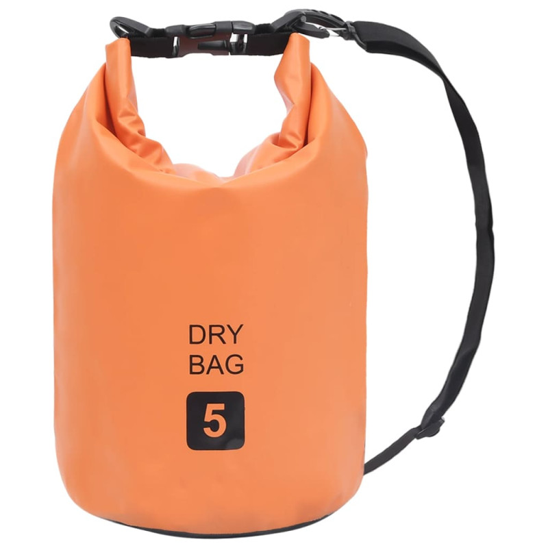 Borsa Impermeabile Arancione 5 L in PVC