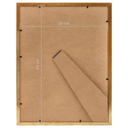 Cornici Foto Collage 10 pz per Tavolo Oro 10x15 cm in MDF