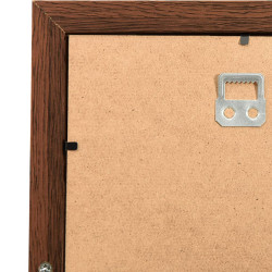 Cornice per Collage 10x(13x18 cm) Foto Marrone Scuro in MDF