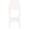 Fioriera da Giardino Bianca 62x30x69 cm Legno Massello di Pino