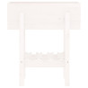 Fioriera da Giardino Bianca 62x30x69 cm Legno Massello di Pino