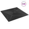 Pannelli Murali 48 pz Neri 50x50 cm EPS 12 m² Stella