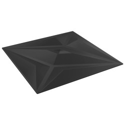 Pannelli Murali 48 pz Neri 50x50 cm EPS 12 m² Stella