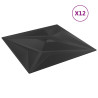 Pannelli Murali 12 pz Neri 50x50 cm EPS 3 m² Stella
