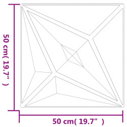 Pannelli Murali 12 pz Neri 50x50 cm EPS 3 m² Stella