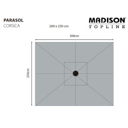 Madison Ombrellone Corsica 200x250 cm Ecru