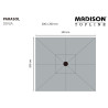 Madison Ombrellone Denia 200x200 cm Grigio