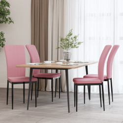 Sedie da Pranzo 4 pz Rosa...