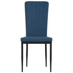 Sedie da Pranzo 2 pz Blu in Velluto