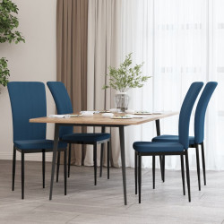 Sedie da Pranzo 4 pz Blu in...