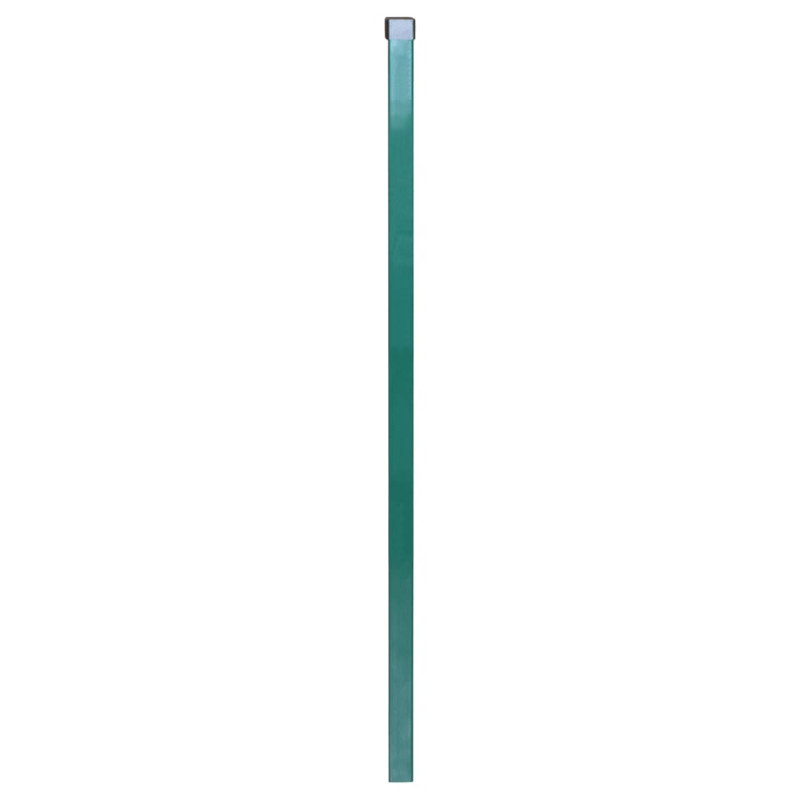 Pali per Recinzione 10 pz Verde 280 cm in Acciaio Zincato
