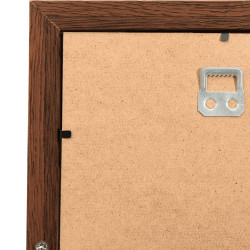 Cornice per Collage 10x(10x15 cm) Foto Marrone Scuro in MDF