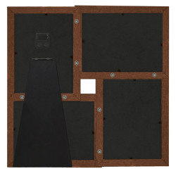 Cornice Multipla per 4 Foto 13x18cm Marrone Scuro in MDF
