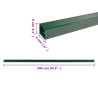 Pali per Recinzione da Giardino 40 pz Verdi 240 cm in Acciaio