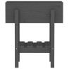 Fioriera da Giardino Grigia 62x30x69 cm Legno Massello di Pino