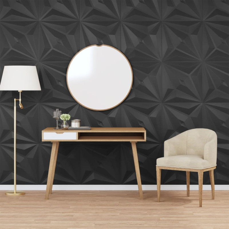 Pannelli Murali 24 pz Neri 50x50 cm EPS 6 m² Stella