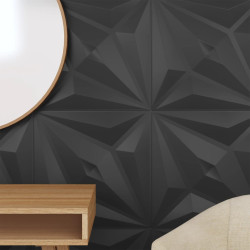 Pannelli Murali 24 pz Neri 50x50 cm EPS 6 m² Stella