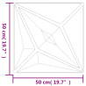 Pannelli Murali 24 pz Neri 50x50 cm EPS 6 m² Stella