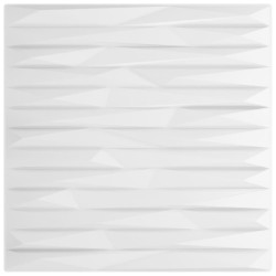 Pannelli Murali 12 pz Bianchi 50x50 cm EPS 3 m² Pietra