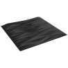 Pannelli Murali 12 pz Neri 50x50 cm EPS 3 m² Pietra