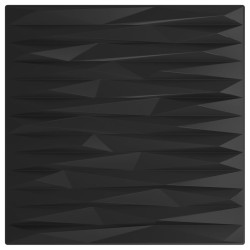Pannelli Murali 12 pz Neri 50x50 cm EPS 3 m² Pietra