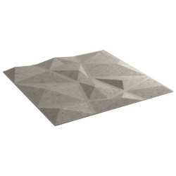 Pannelli Murali 48 pz Grigio Cemento 50x50cm EPS 12 m² Diamante