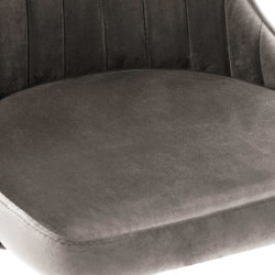 323052  Dining Chairs 2 pcs Light Grey Velvet