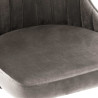 323052  Dining Chairs 2 pcs Light Grey Velvet