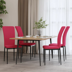 Sedie da Pranzo 4 pz Rosso...